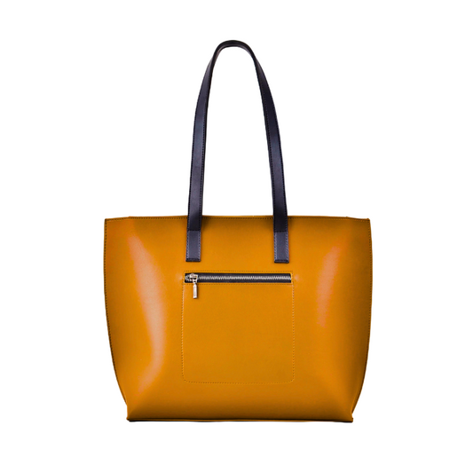 kingta Mustard Long-Handle Tote Bag